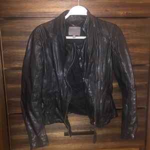 Muubaa Simple Leather Jacket